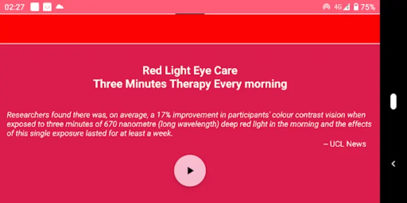 Eye Care android App screenshot 1